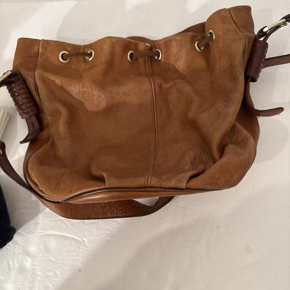 Manolo Blahnik Brown Leather Hobo Bag - Picture 10 of 16